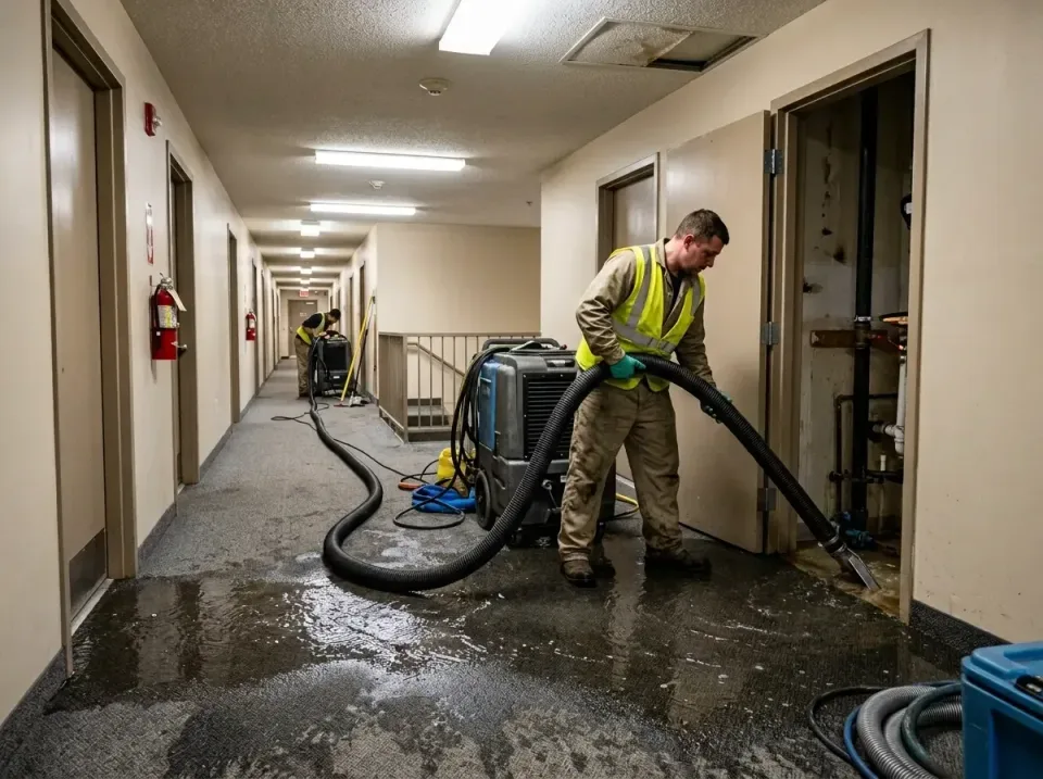 multi-unit-apartment-hallway-f-005 — frequently asked questions, Emergency Burst Pipe Water Extraction & Removal in Delavan,…
